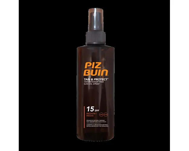 Spray ulei pentru bronzare accelerata SPF 15 Tan & Protect Piz Buin
