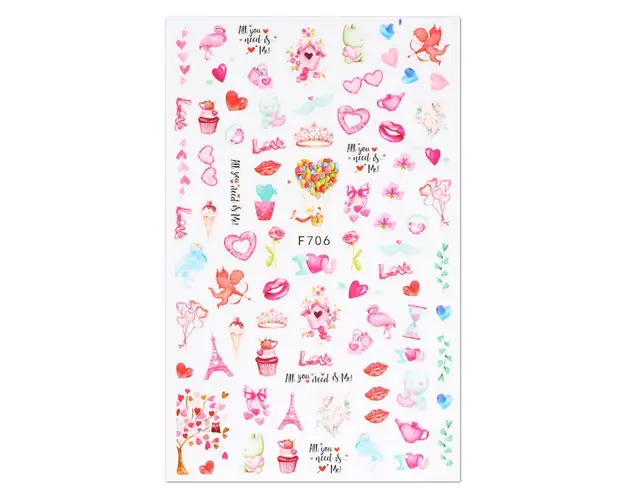 Abtibild unghii Love F706