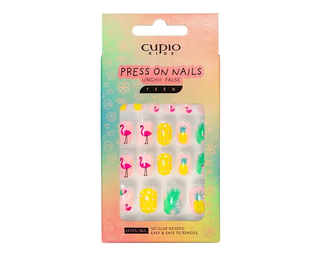 Set unghii false pentru copii Cupio Kids TEEN - Summer Holiday