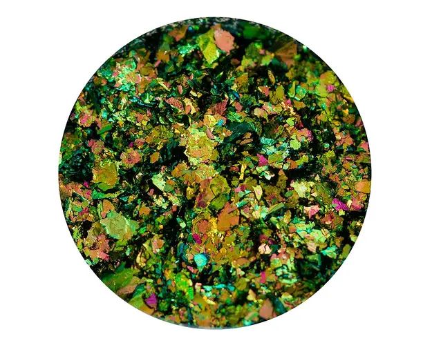 Pigment Chrome Flakes Copper Golden Purple