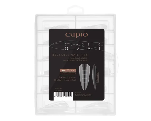 Tipsuri reutilizabile Cupio - Classic Oval 120buc