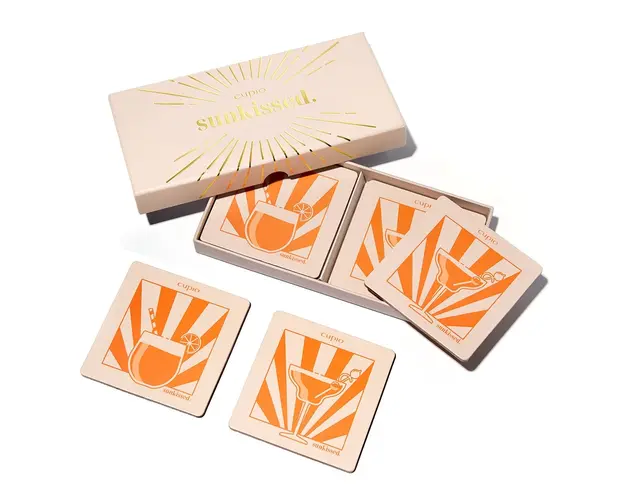 Set suporturi pahare Cupio sunkissed.