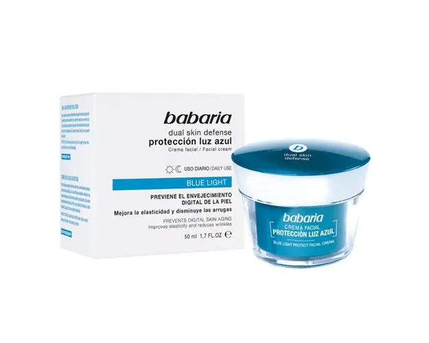 Crema Babaria cu protectie impotriva luminii albastre