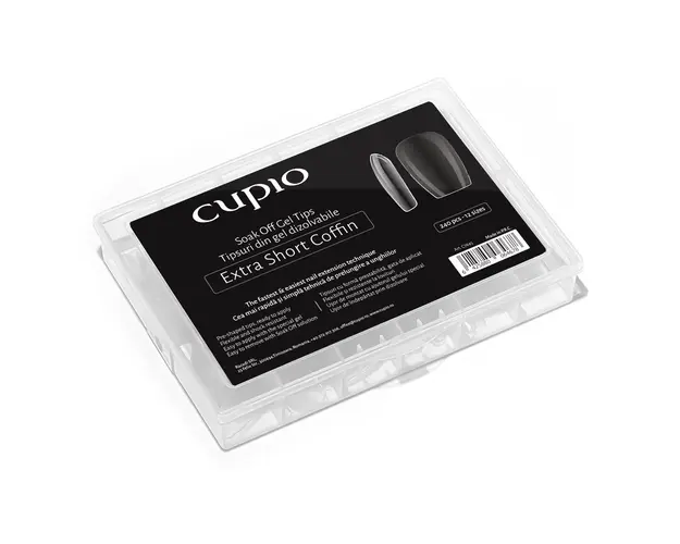 Tipsuri full nail dizolvabile set 240buc - Extra Short Coffin