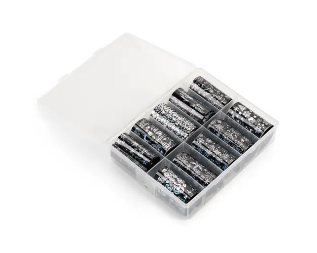 Folii de transfer Craciun Silver Black set 10