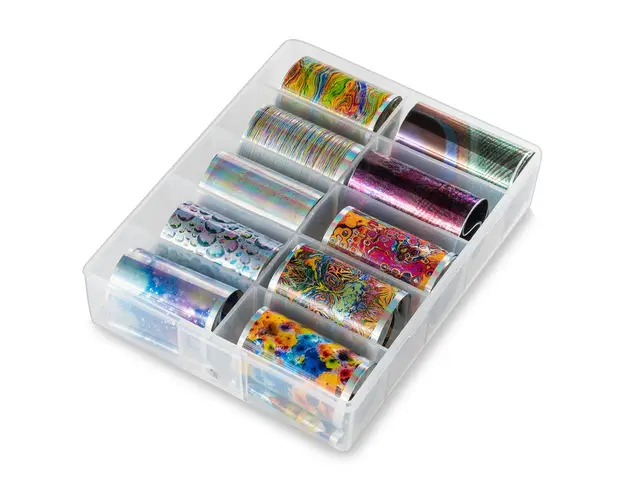 Folii de transfer set 10 Abstract Metallic