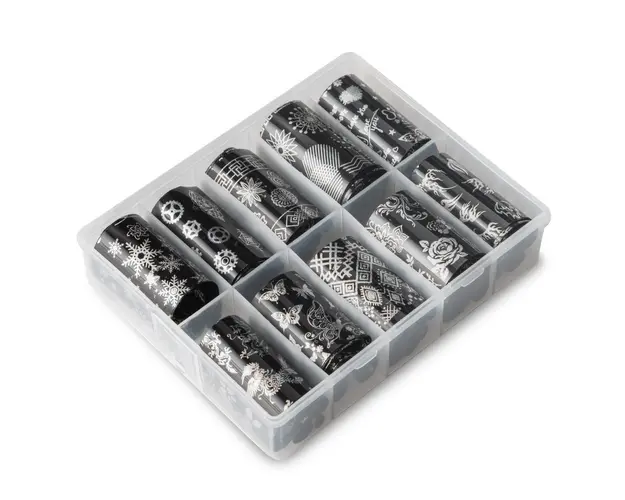 Folie de transfer set 10 Geometric Holo