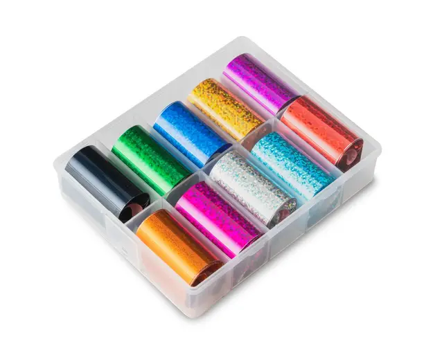 Folie de transfer set 10 Pixel Holographic Color