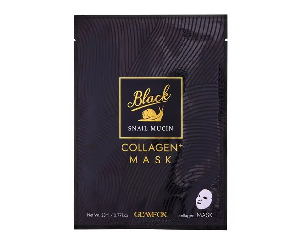 Masca de fata Glamfox - Black Snail Mucin Collagen