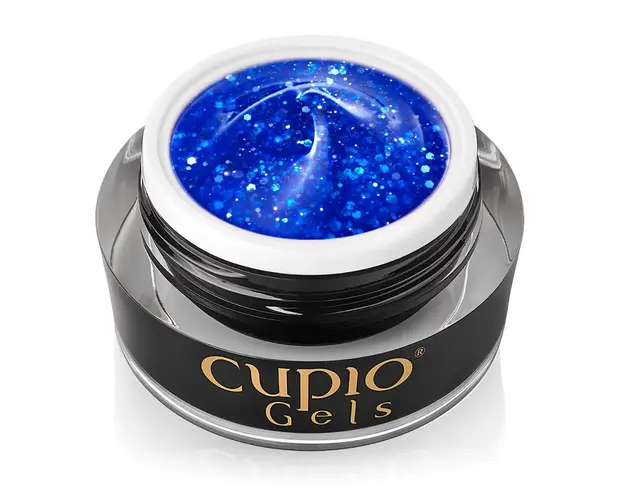 Glitter Neon Builder Gel Cupio - Blue Energy 15ml