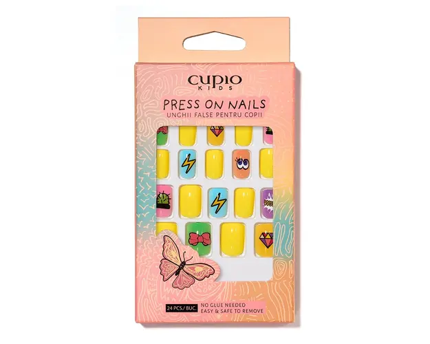 Set unghii false pentru copii Cupio Kids - Color Art