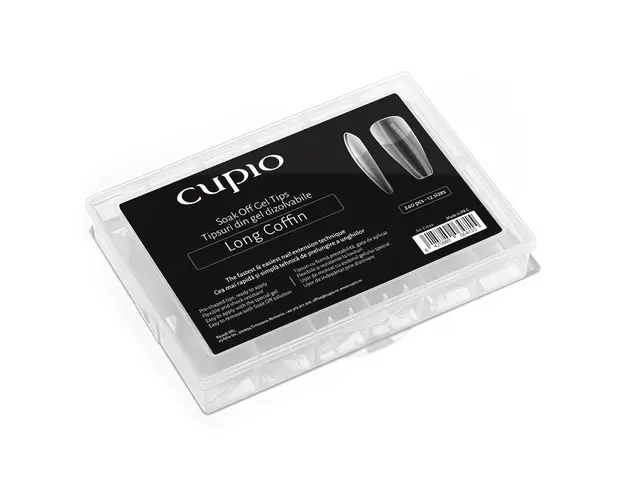 Tipsuri full nail dizolvabile set 240buc - Long Coffin