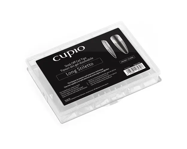 Tipsuri full nail dizolvabile set 240buc - Long Stiletto