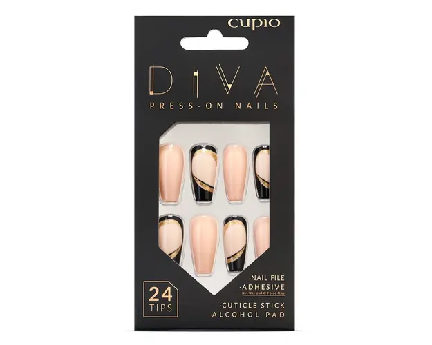 Set unghii false Cupio Diva - Luxury Black