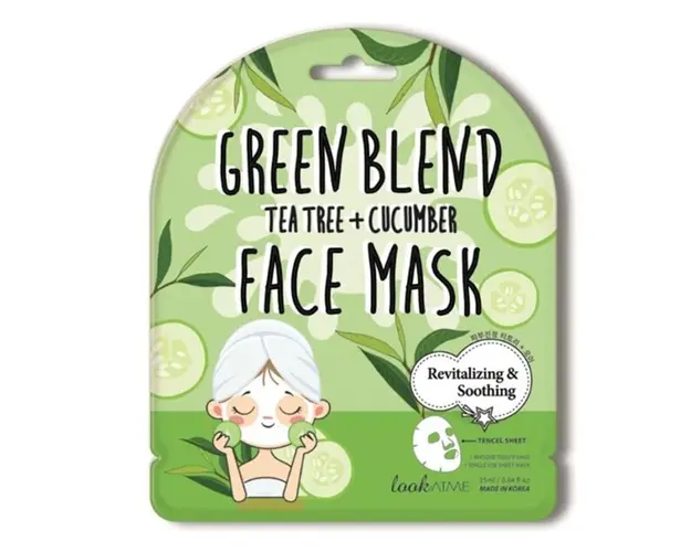 Masca de fata revitalizanta si calmanta cu ceai verde si castravete Look at Me 25ml