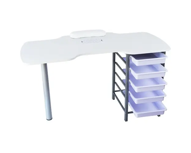 Masa de manichiura cu aspirator incorporat si sertare