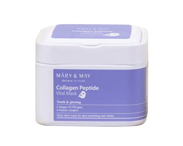 Masca tip servetel Collagen Peptide Mary&May 30 bucati