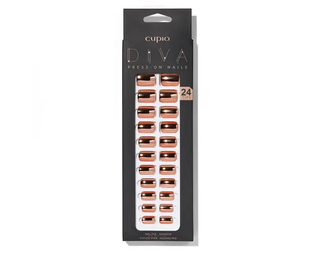 Set unghii false Cupio Diva - Metallic Copper