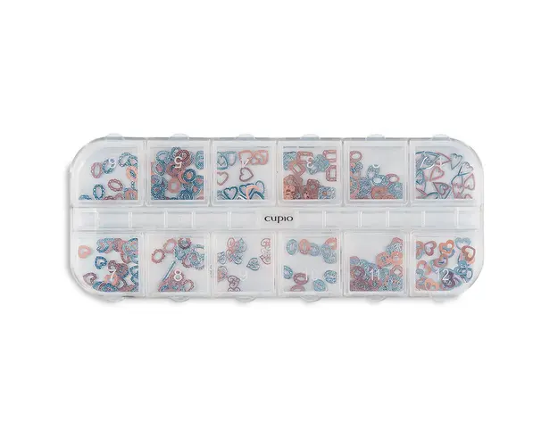 Ornamente metalice unghii set 12 Angel