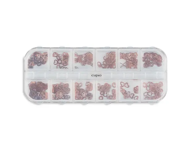 Ornamente metalice unghii set 12 Darling