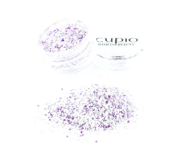 Paiete cu sclipici - Alb Mov