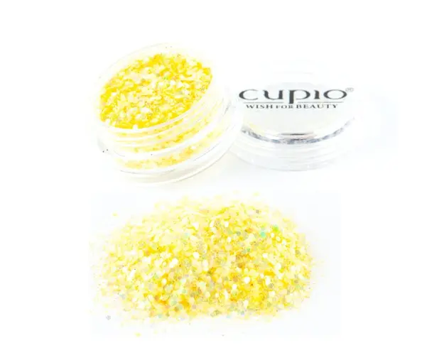 Paiete cu sclipici - Galben