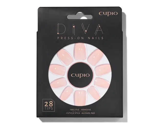Set unghii false Cupio Diva - Peachy Nude