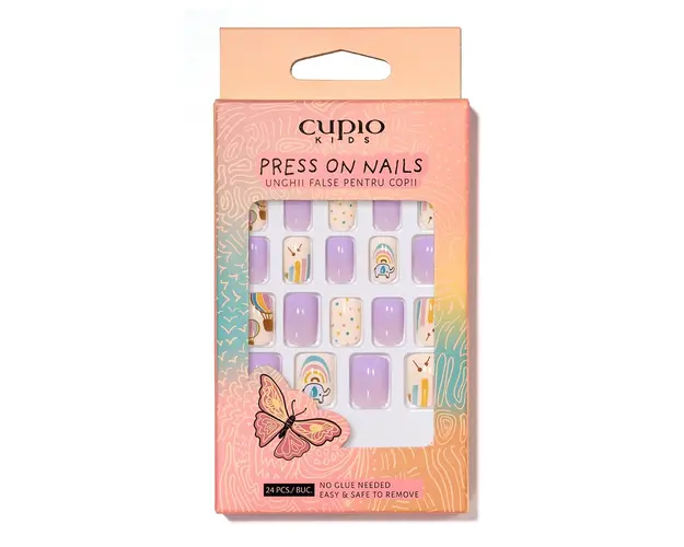 Set unghii false pentru copii Cupio Kids - Baby Elephant