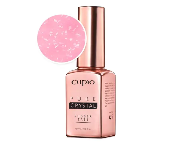 Rubber Base Pure Crystal - Camellia Rose 15ml