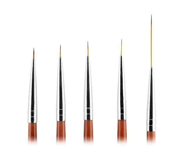 Set 5 pensule manichiura pentru pictura