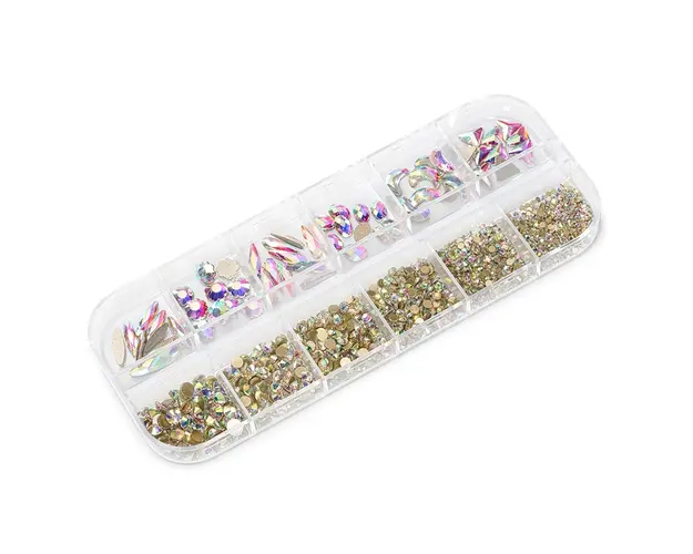 Set cristale unghii Brilliant Naked AB