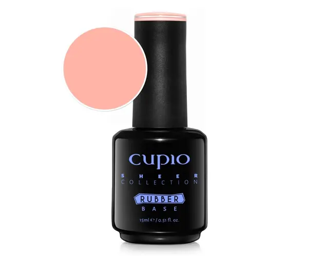Rubber Base Sheer Collection - Peach Nectar 15ml