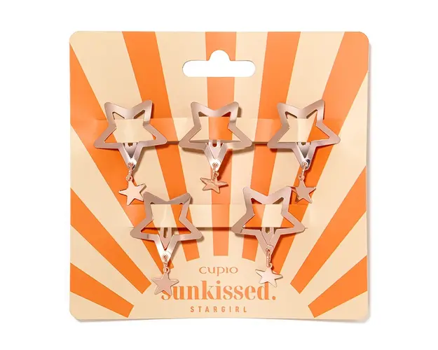 Set 5 agrafe de par metalice Cupio Sunkissed. - Stargirl