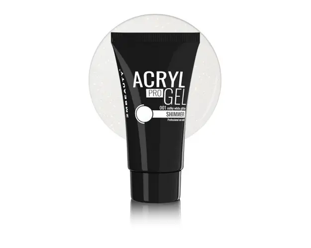 Acryl Pro Gel 2M Shimmer Milky White Nr. 01 60gr