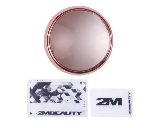 Stampila si raclete pentru unghii 2M Flat - Rose Gold