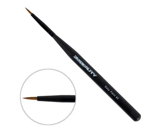 Pensula nail art 2M Black Beauty Easy Paint nr. 02