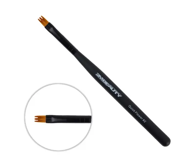 Pensula nail art 2M Black Beauty Quick Flower nr. 02