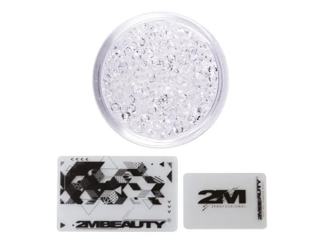 Stampila si raclete pentru unghii 2M Double Flat - Crystal