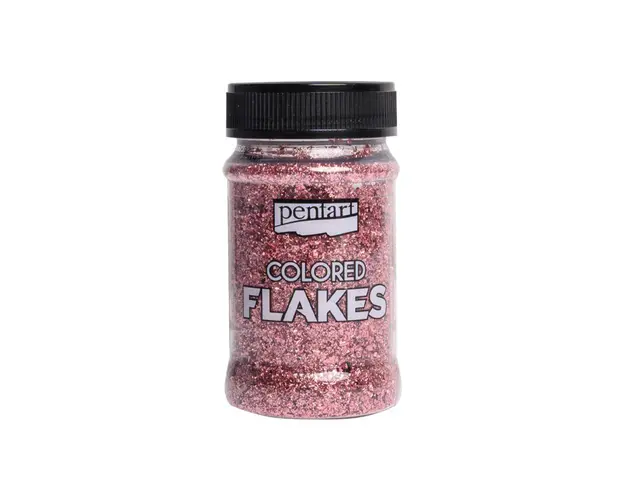 Fulgi de folie colorata - roz