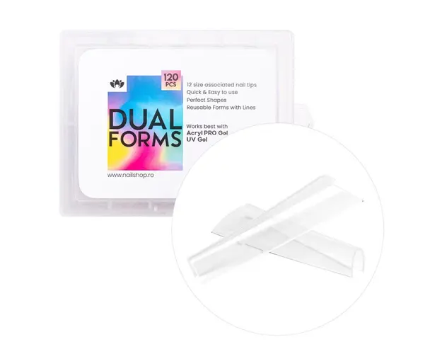 Tips Half Almond Dual Forms - 120 buc.