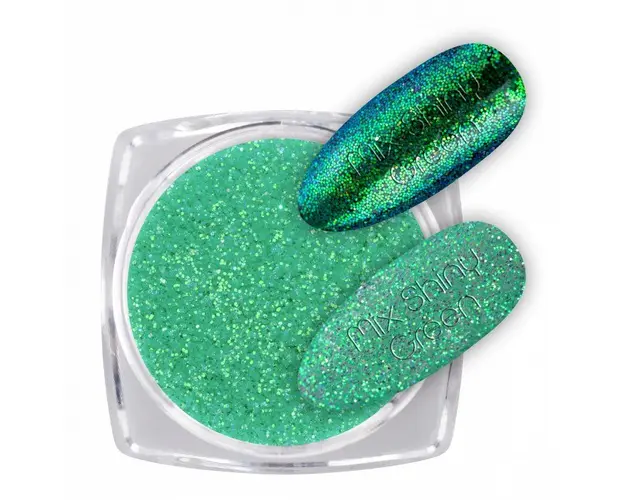 Glitter Mix Shiny Green