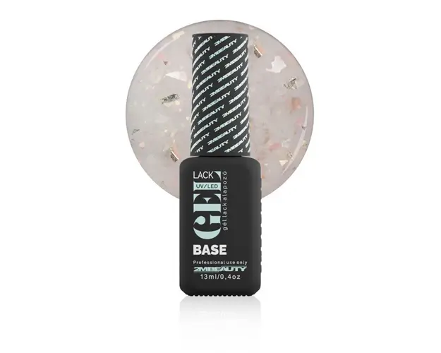 GELlack Milky Rubber Base with Flakes Nr. 01 - 13 ml