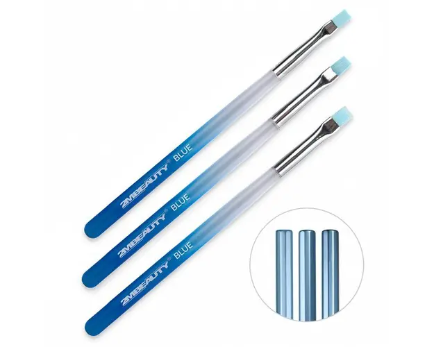 Set 3 pensule gel 2M Drept - Blue