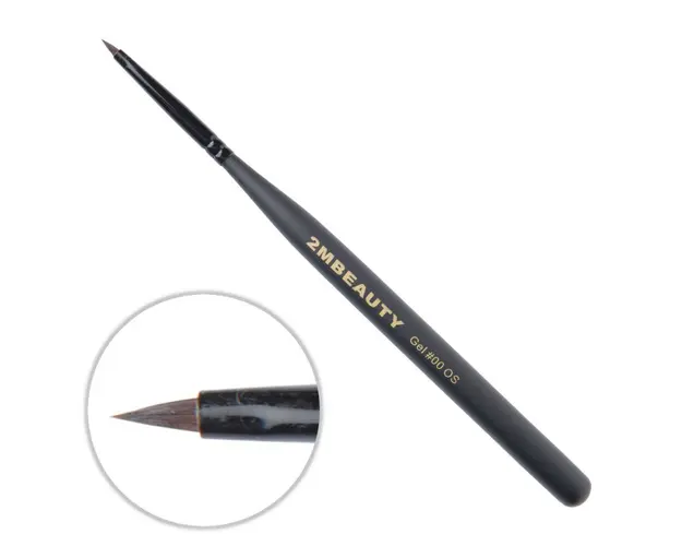 Pensula gel 2M Black Beauty Ascutit nr. 00OS