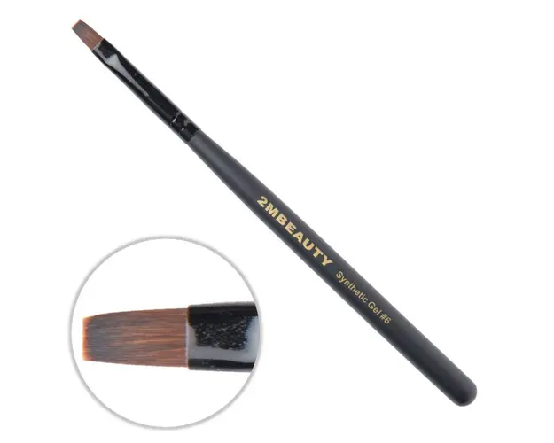 Pensula gel 2M Black Beauty Sintetic nr. 6