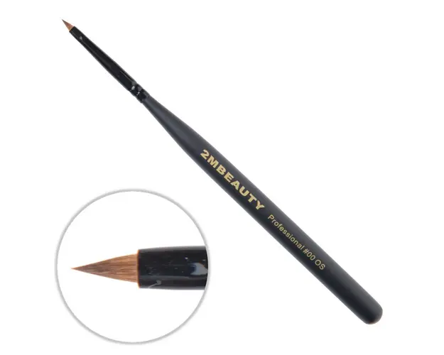 Pensula Acryl 2M Black Beauty Ascutit Nr. 00OS