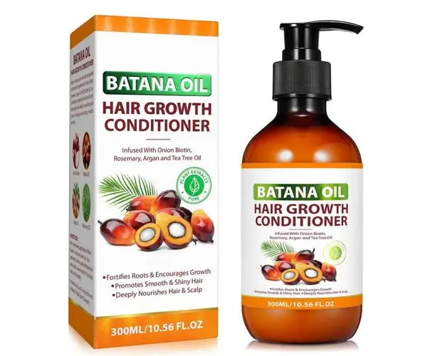 Balsam de Par cu Ulei de Batana pentru Cresterea Parului, Intarirea Radacinilor Firului de Par, Infuzat cu Biotina, Rozmarin, NOVA KISS , 300 ml