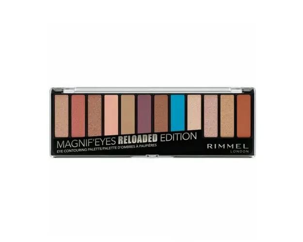 Paleta de farduri Rimmel London Magnif Eyes Eye Contouring Palette 012 Reloaded Edition, 14.2 g