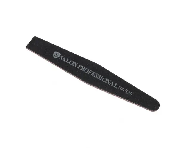 Pila profesionala pentru unghii Salon Professional, granulatie 100 180, neagra, tip banana