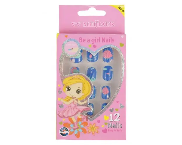 Set 12 Unghii False Pentru Copii, 66 Pestisori